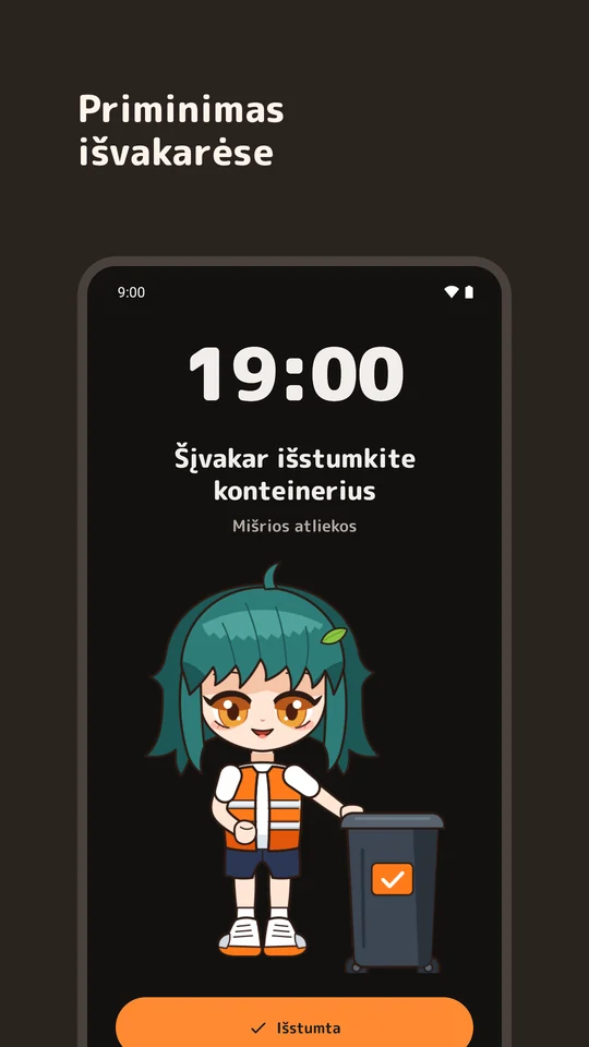 Priminimas išvakarėse